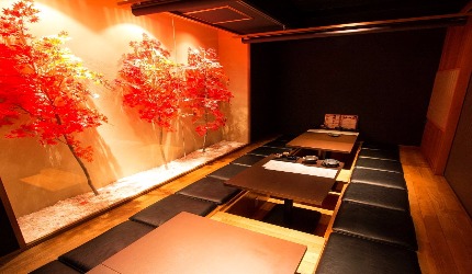 蟹しぐれ別館葉隠的團體包廂