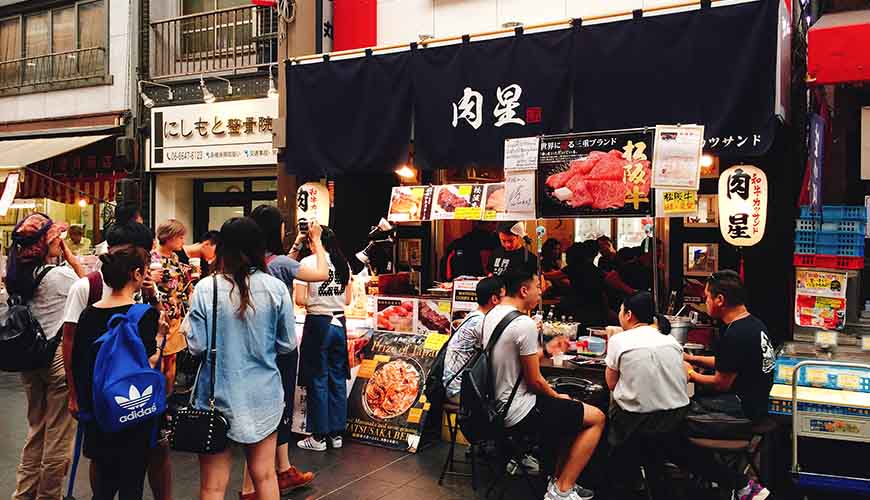 黑門市場的肉星是松阪牛肉專賣店