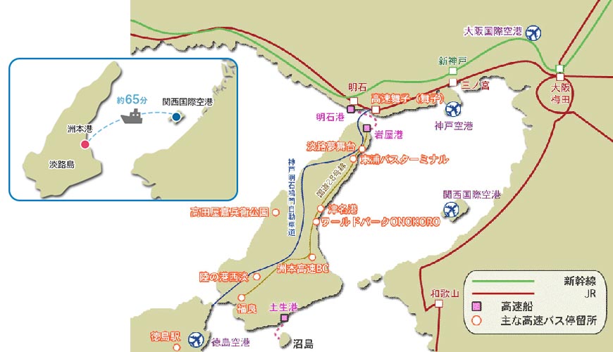 淡路島觀光地圖
