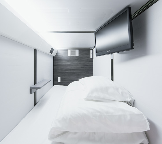 京都膠囊旅館「Capsule Resort Kyoto Square」的基本膠囊房