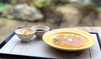 抹茶控必見京都清水寺秘境茶屋普門庵超人氣名物「蕨餅」(清水焼わらび餅)
