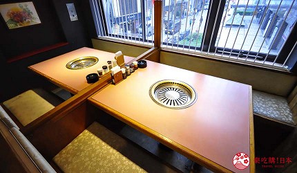 大阪道頓堀燒肉壽司吃到飽「滿腹市場・河豚安」的店內一景