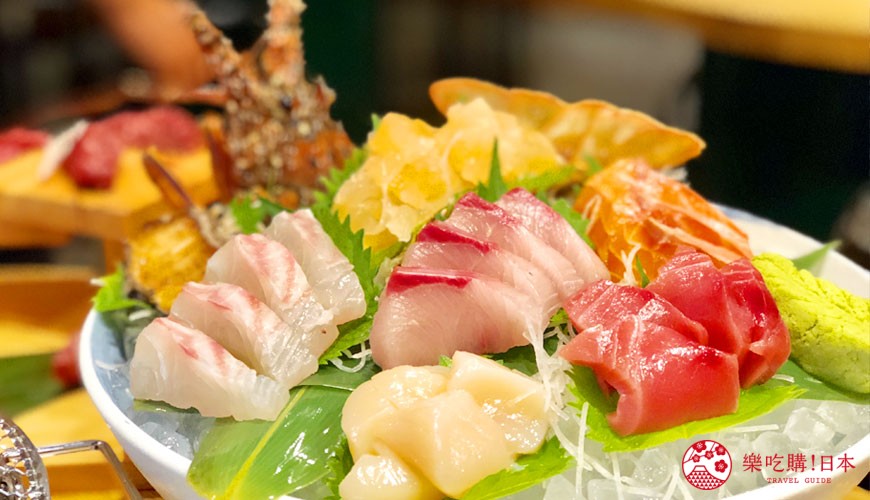 大阪裏難波「海千山千番長」的頂級海鮮拼盤組合(Premieum Seafood set)