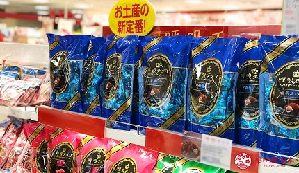 大阪必買人氣伴手禮Marushige「呼吸巧克力」關西機場也買得到的「Applause三樓店」店內呼吸巧克力商品照