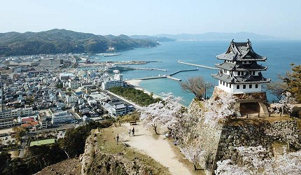 日本「淡路島」環島一日遊景點推薦!洲本市日本最古老的模擬天守閣「洲本城跡」