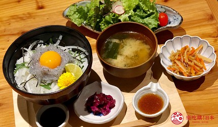 日本「淡路島」環島一日遊景點推薦!洲本市美食推薦「食香房 とうじ」的生魩仔魚套餐