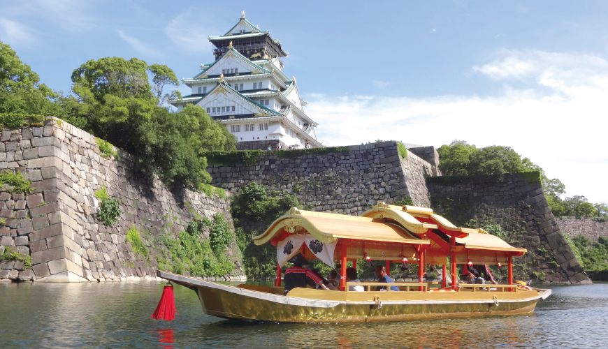 大阪景點大阪城與大阪御座船