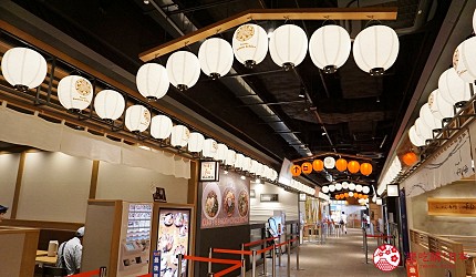 大阪难波推荐家电商场「爱电王」9楼难波拉面一座室内环境