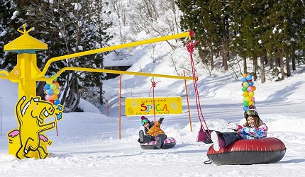 日本關西北海道新潟滑雪自由行滑雪場推薦5選之一的神立滑雪度假村的雪上樂園