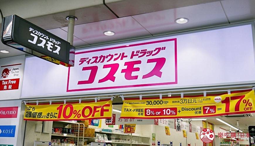 日本關西自由行藥妝店必買必逛COSMOS 科摩思四條河原町的店舖外觀