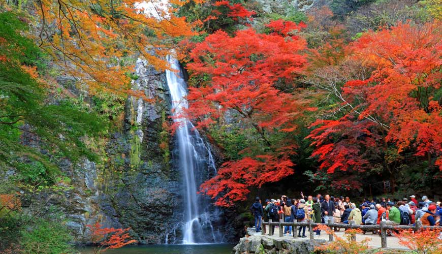 大阪京都神户京阪神私房景点拍照绝景秘境阪急箕面站箕面瀑布枫叶